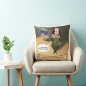 シェークスピアおもしろい自撮りラージ綿装飾用クッション クッション (椅子)