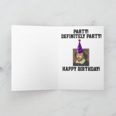 シェークスピアおもしろい誕生日カードカード サンキューカード (内部)