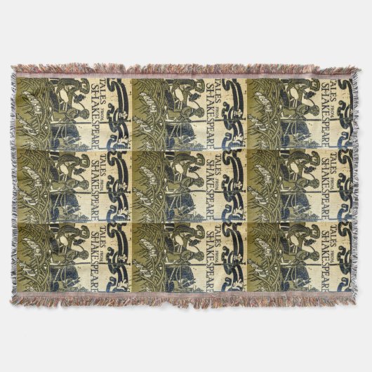 "シェークスピアからの物語"のヴィンテージの表紙 スローブランケット (正面)