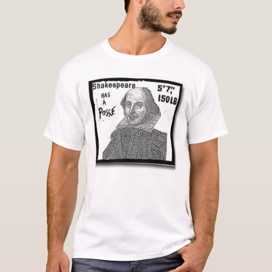 シェークスピアに武装隊があります Tシャツ (正面)