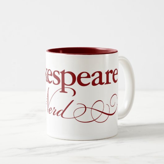シェークスピアのおたくのコーヒー・マグ ツートーンマグカップ (正面右)