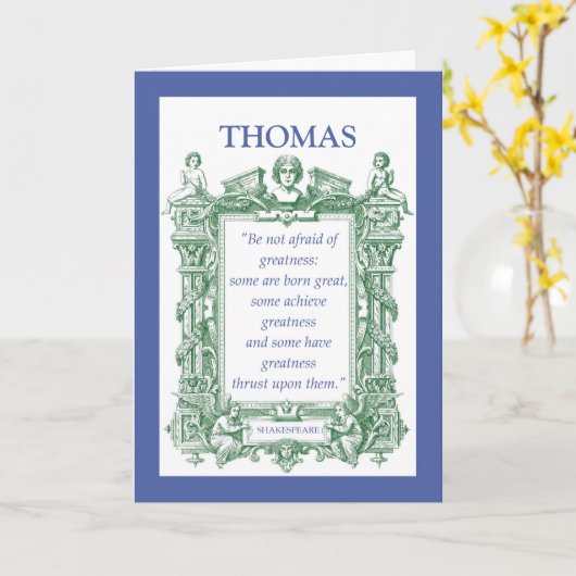 シェークスピアのカスタマイズ可能な一流のすばらしい誕生日 カード (黄色い花)