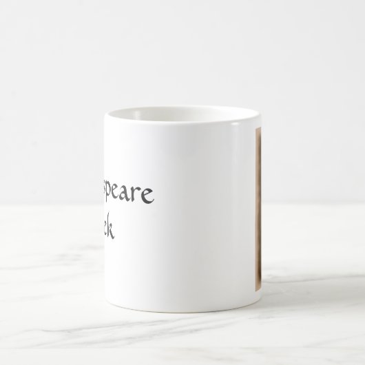 シェークスピアのギークのコーヒー・マグ コーヒーマグカップ (中央)