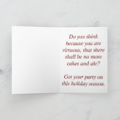 シェークスピアのクリスマスカード シーズンカード (内部)