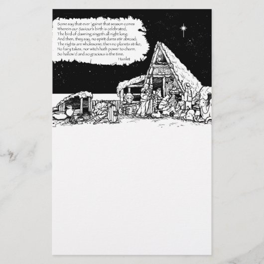 シェークスピアのクリスマス 便箋 (正面)