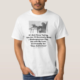 シェークスピアのチンパンジーのワイシャツ Tシャツ