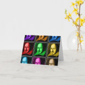 シェークスピアのポップアート カード (黄色い花)