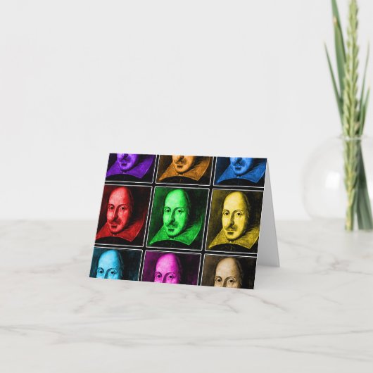 シェークスピアのポップアート カード (正面)