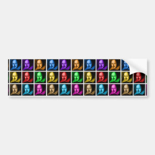 シェークスピアのポップアート バンパーステッカー