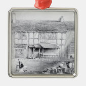 シェークスピアの出生地 メタルオーナメント (正面)