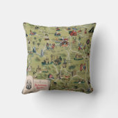 シェークスピアの国、イギリスのDunlopの地図 クッション (裏面)