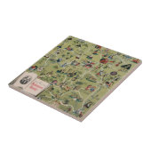 シェークスピアの国、イギリスのDunlopの地図 タイル (側面)