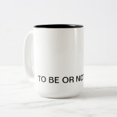 シェークスピアの引用文のマグ-ハムレット ツートーンマグカップ (正面左)