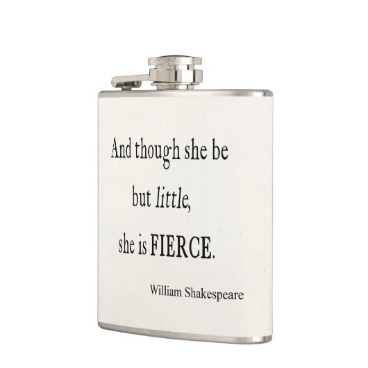 シェークスピアの引用文彼女は小さくしかし激しい引用文です フラスク (左)