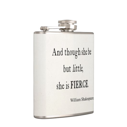 シェークスピアの引用文彼女は小さくしかし激しい引用文です フラスク (右)