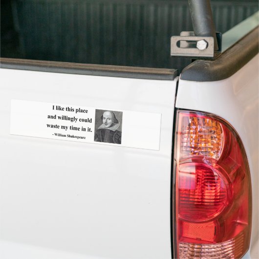 シェークスピアの引用文6b バンパーステッカー (トラック上)