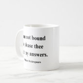 シェークスピアの引用文9a コーヒーマグカップ (正面左)