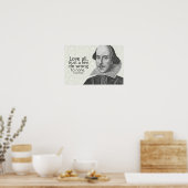 シェークスピアの愛すべてを信じて少数を信じて…引用文 ポスター (キッチン)