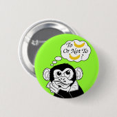 シェークスピアの猿 缶バッジ (正面&裏面)