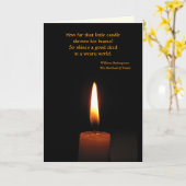 シェークスピアの蝋燭炎カード カード (黄色い花)