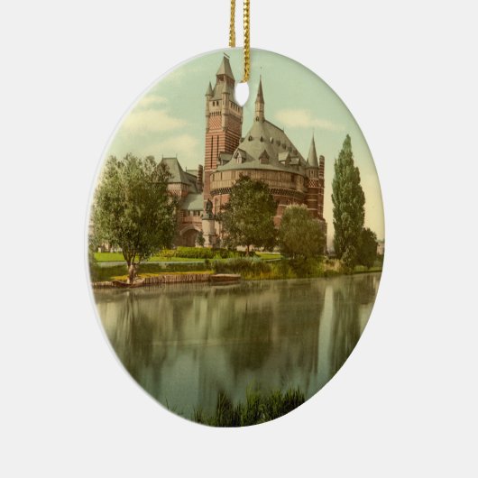 シェークスピアの記念の劇場、Stratford Avon セラミックオーナメント (右)