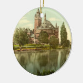 シェークスピアの記念の劇場、Stratford Avon セラミックオーナメント (左)