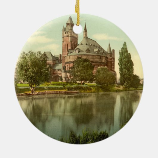 シェークスピアの記念の劇場、Stratford Avon セラミックオーナメント (裏面)