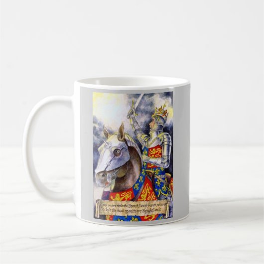 シェークスピアはヘンリー五世マグを描きます コーヒーマグカップ (左)