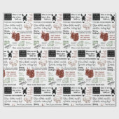 シェークスピアは可愛い皮肉図解入りの、写真付きので侮辱 ラッピングペーパー (フラット)