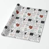 シェークスピアは可愛い皮肉図解入りの、写真付きので侮辱 ラッピングペーパー (アンロールド)