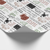 シェークスピアは可愛い皮肉図解入りの、写真付きので侮辱 ラッピングペーパー (角)