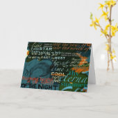 シェークスピアは愛詩歌の暗闇を引用します カード (黄色い花)