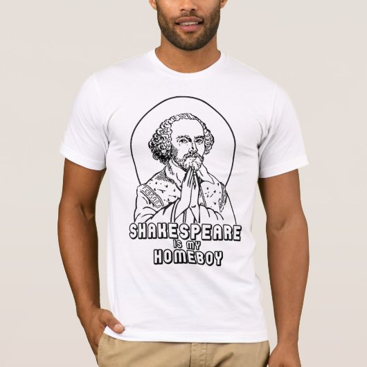 シェークスピアは私の同郷人です Tシャツ (正面)