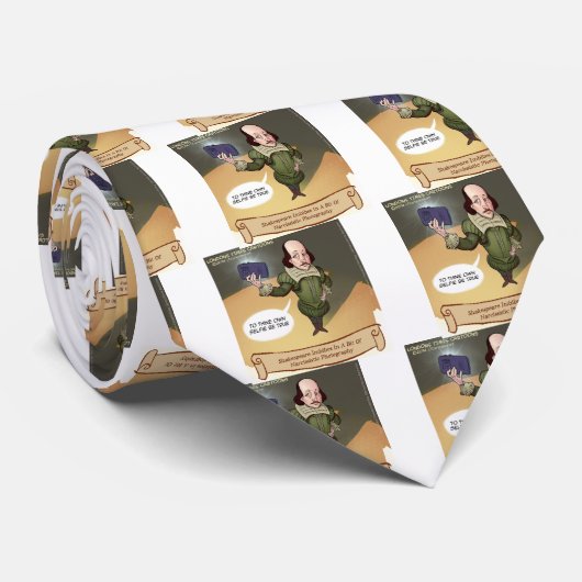 シェークスピアは自撮おもしろいる ネクタイ (ロール)