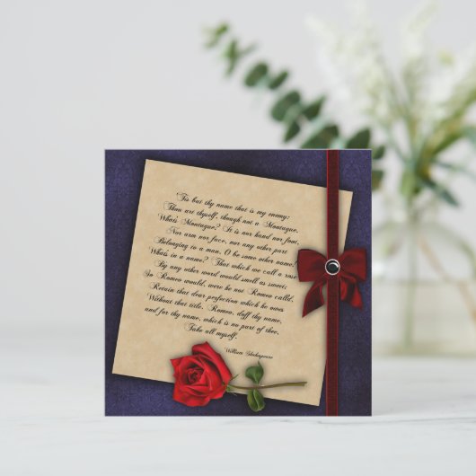 シェークスピアバラ結婚ゴシック 招待状 (スタンド正面)