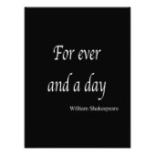 シェークスピアパーソナライズされた引用文 フォトプリント (正面)