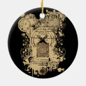 シェークスピアヘンリー四世の部IのQuartoの前部部分 セラミックオーナメント (裏面)