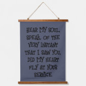 シェークスピア三愛セット | 吊り下げ型タペストリー (正面2)