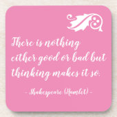シェークスピア以外に良い考えることはない コースター (正面)