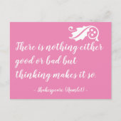 シェークスピア以外に良い考えることはない ポストカード (正面)