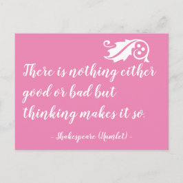 シェークスピア以外に良い考えることはない ポストカード