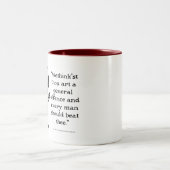 シェークスピア侮辱 – 終わりよき万能 ツートーンマグカップ (中央)