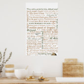 シェークスピア島収蔵 ポスター (キッチン)