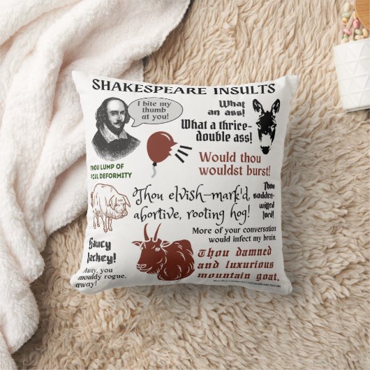 シェークスピア島民引用文ボホおもしろいテラリー クッション (ブランケット)