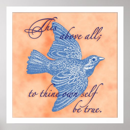 シェークスピア引用文アートプリント ポスター (正面)