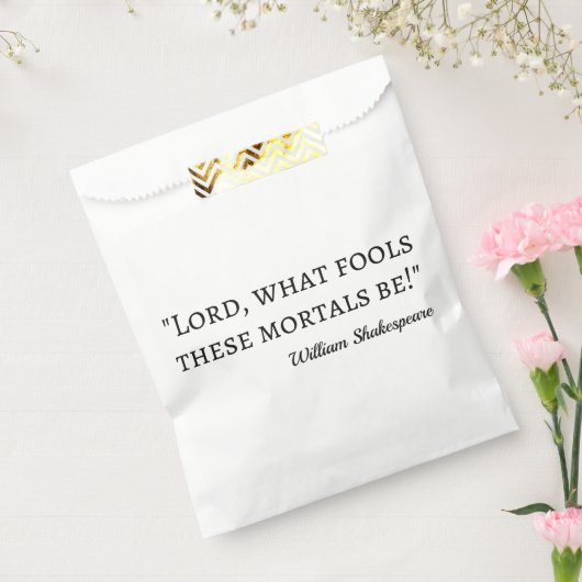 シェークスピア引用文フールマンズI フェイバーバッグ (封をした状態)