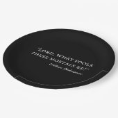 シェークスピア引用文フールマンズI ペーパープレート (アングル)