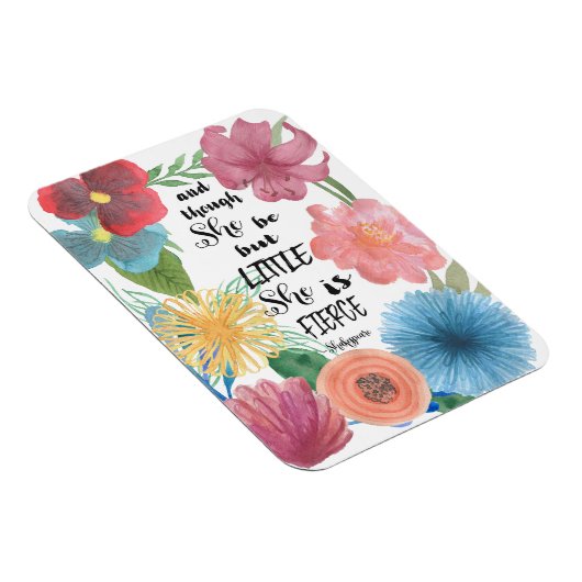 シェークスピア引用文彼女は小さく激しい磁石である マグネット (右側)