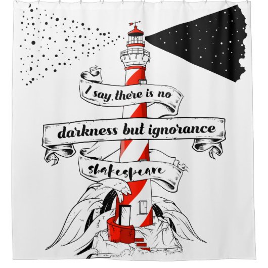 シェークスピア引用文12日目の夜 シャワーカーテン (正面)