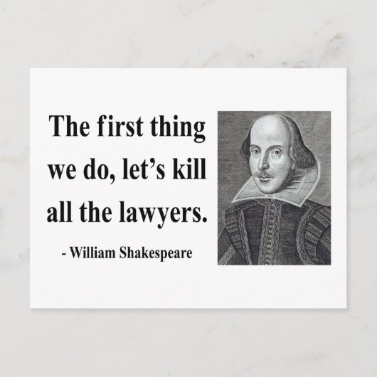 シェークスピア引用文4b ポストカード (正面)